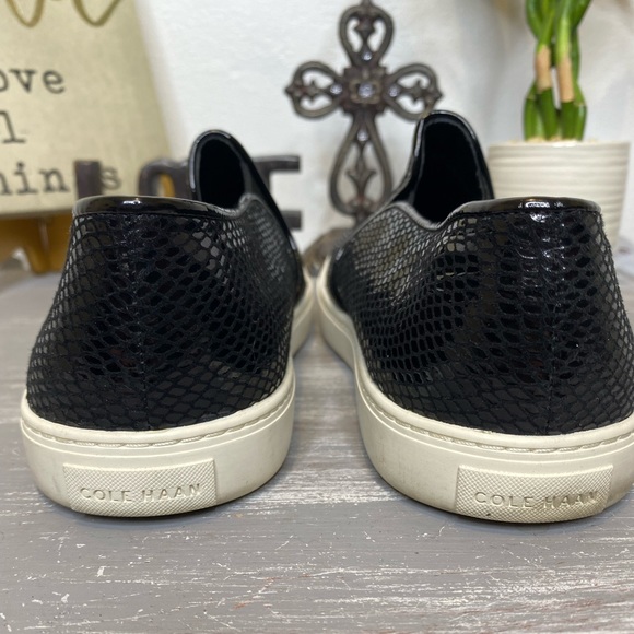 Cole Haan Jennica Black slip on sneakers 8.5B - Picture 10 of 12